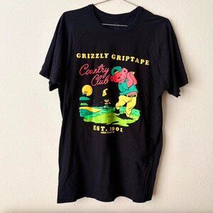 Grizzly Griptape Skateboarding Bear Graphic Tee Shirt Men's XL